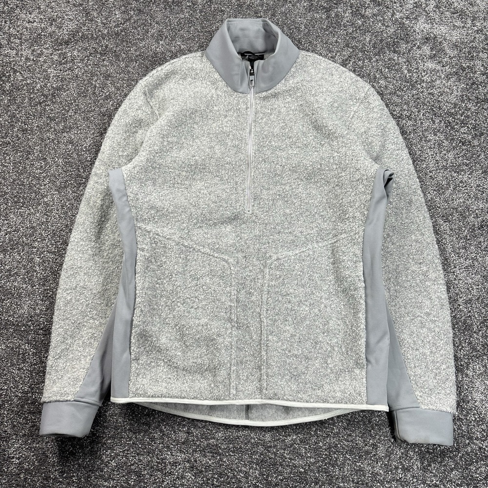 Lululemon Tundra Trek 1/2 Zip Pullover Jacket Men's Medium Sherpa Wool Grey